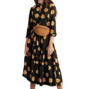 ISO Madewell Fall Floral Button Front Tier Dress